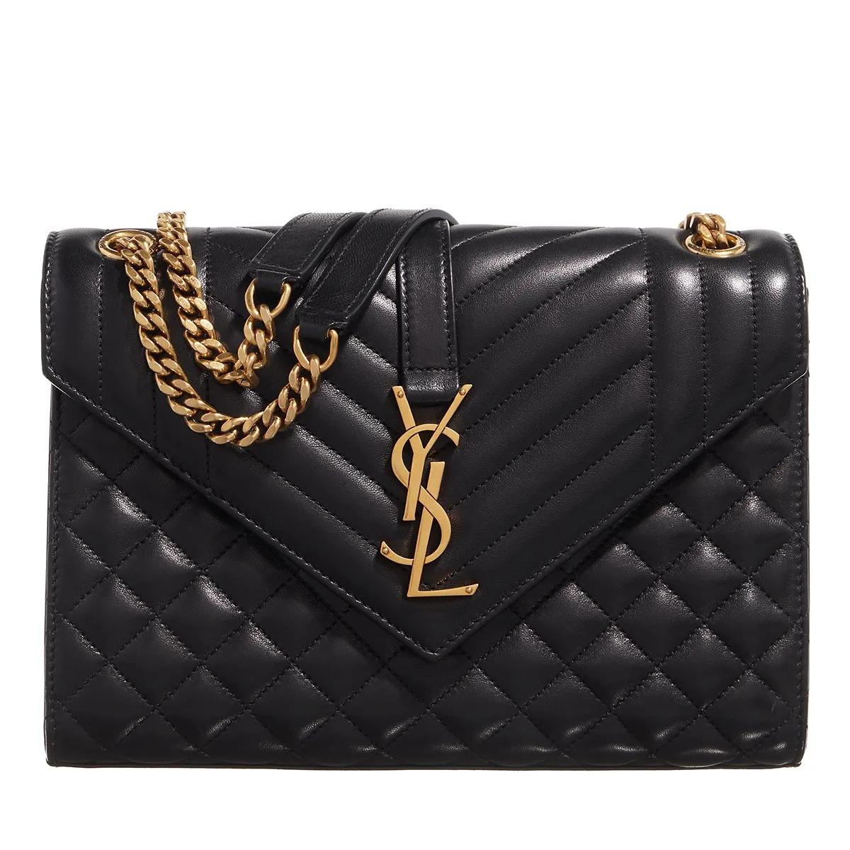 Saint Laurent Schultertasche - Monogramme Envelope Medium Shoulder Bag - Gr. unisize - in Schwarz - für Damen von Saint Laurent