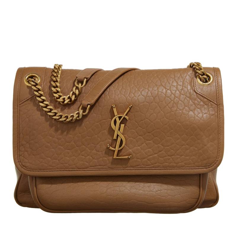 Saint Laurent Schultertasche - Niki Medium In Granted Lambskin - Gr. unisize - in Braun - für Damen von Saint Laurent