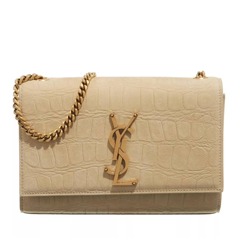 Saint Laurent Schultertasche - Small Kate Chain Bag - Gr. unisize - in Beige - für Damen von Saint Laurent