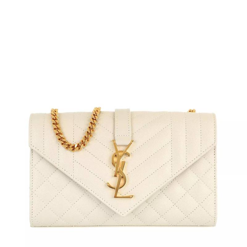 Saint Laurent Schultertasche - Small Monogramme Envelope Bag - Gr. unisize - in Creme - für Damen von Saint Laurent