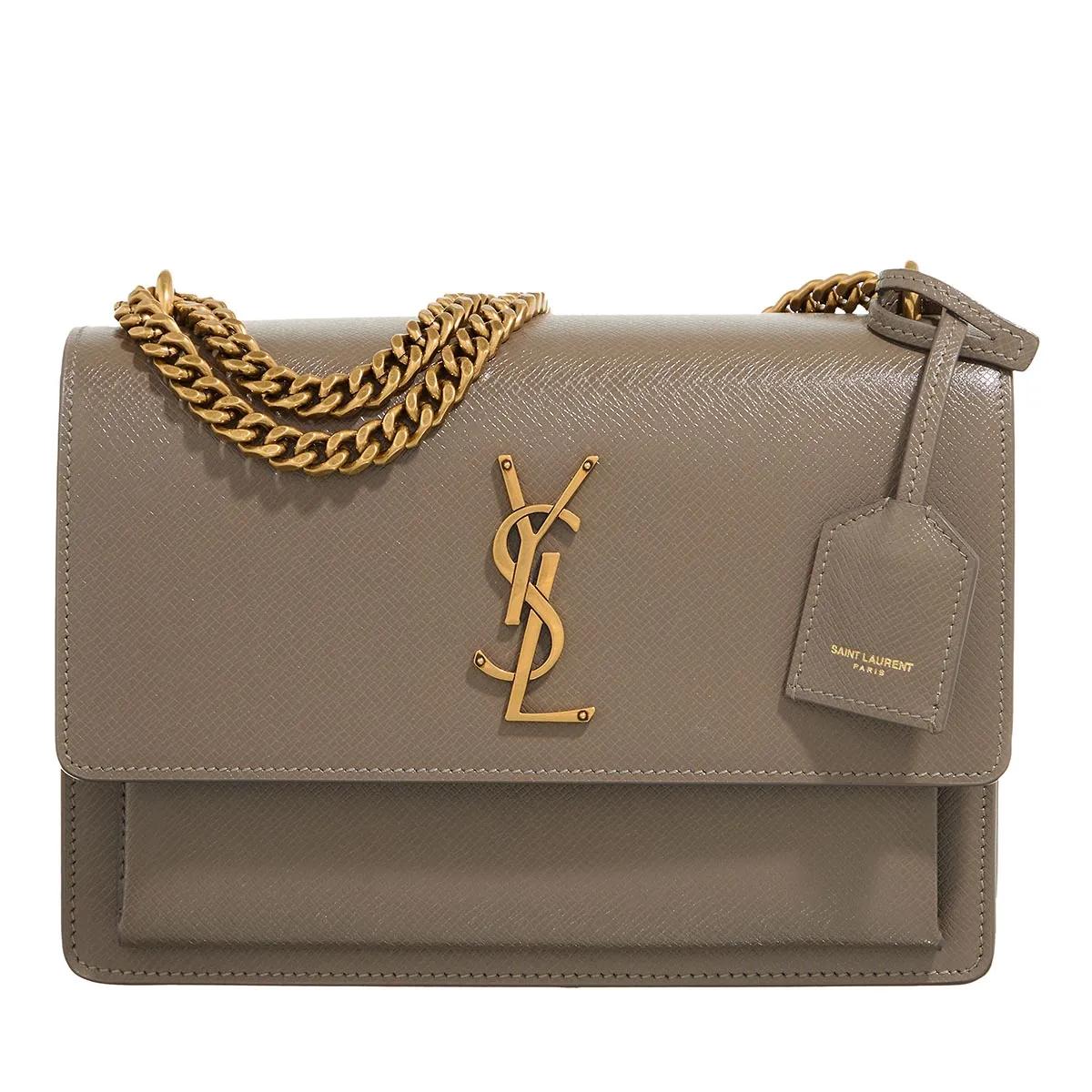 Saint Laurent Schultertasche - Sunset Crossbody Bag Leather - Gr. unisize - in Beige - für Damen von Saint Laurent