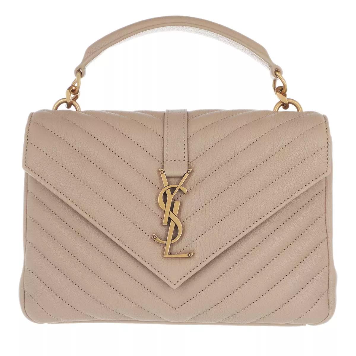 Saint Laurent Schultertasche - Ysl College Medium - Gr. unisize - in Beige - für Damen von Saint Laurent