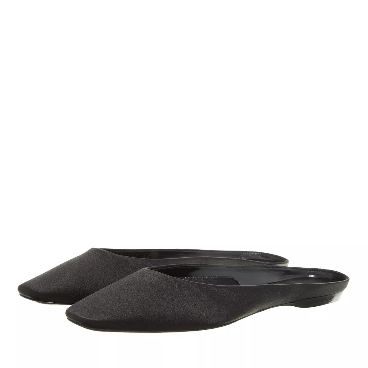 Saint Laurent Slipper & Pantoletten - Lido Slippers Made Of Satin Crepe - Gr. 36 (EU) - in Schwarz - für Damen von Saint Laurent
