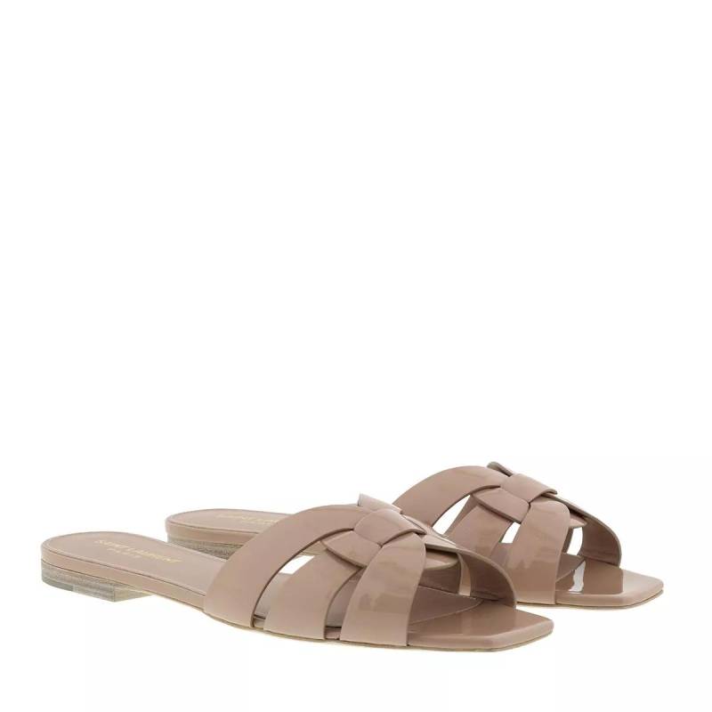 Saint Laurent Slipper & Pantoletten - Nu Pieds Slide Sandals Shiny Leather - Gr. 36 (EU) - in Rosa - für Damen von Saint Laurent