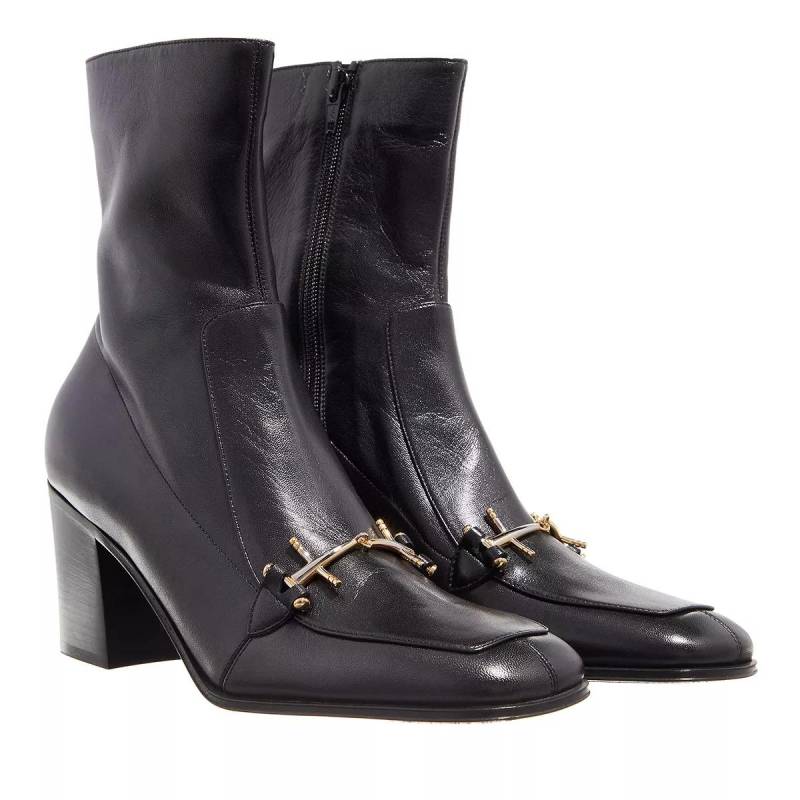 Saint Laurent Stiefel & Boots - Beau Smooth Leather Ankle Boots - Gr. 37 (EU) - in Schwarz - für Damen von Saint Laurent