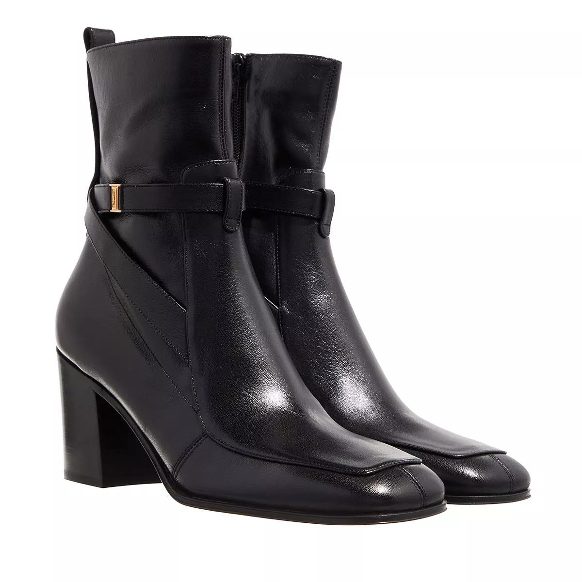 Saint Laurent Stiefel & Boots - Fran Booties In Smooth Leather - Gr. 37 (EU) - in Schwarz - für Damen von Saint Laurent