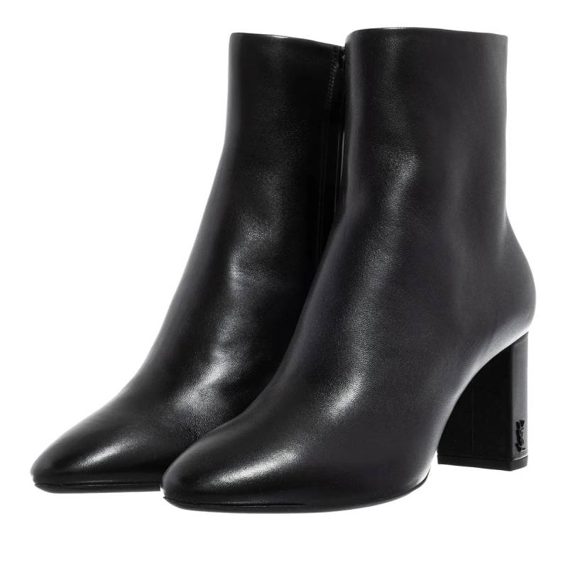 Saint Laurent Stiefeletten - Lou Ankle Boots With Pointed Toe - Gr. 38 (EU) - in Schwarz - für Damen von Saint Laurent