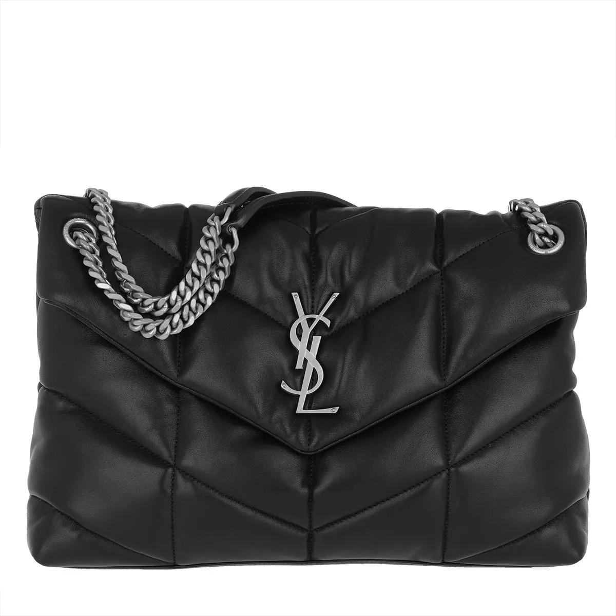 Saint Laurent Umhängetasche - LouLou Monogram Shoulder Bag M Leather - Gr. unisize - in Schwarz - für Damen von Saint Laurent