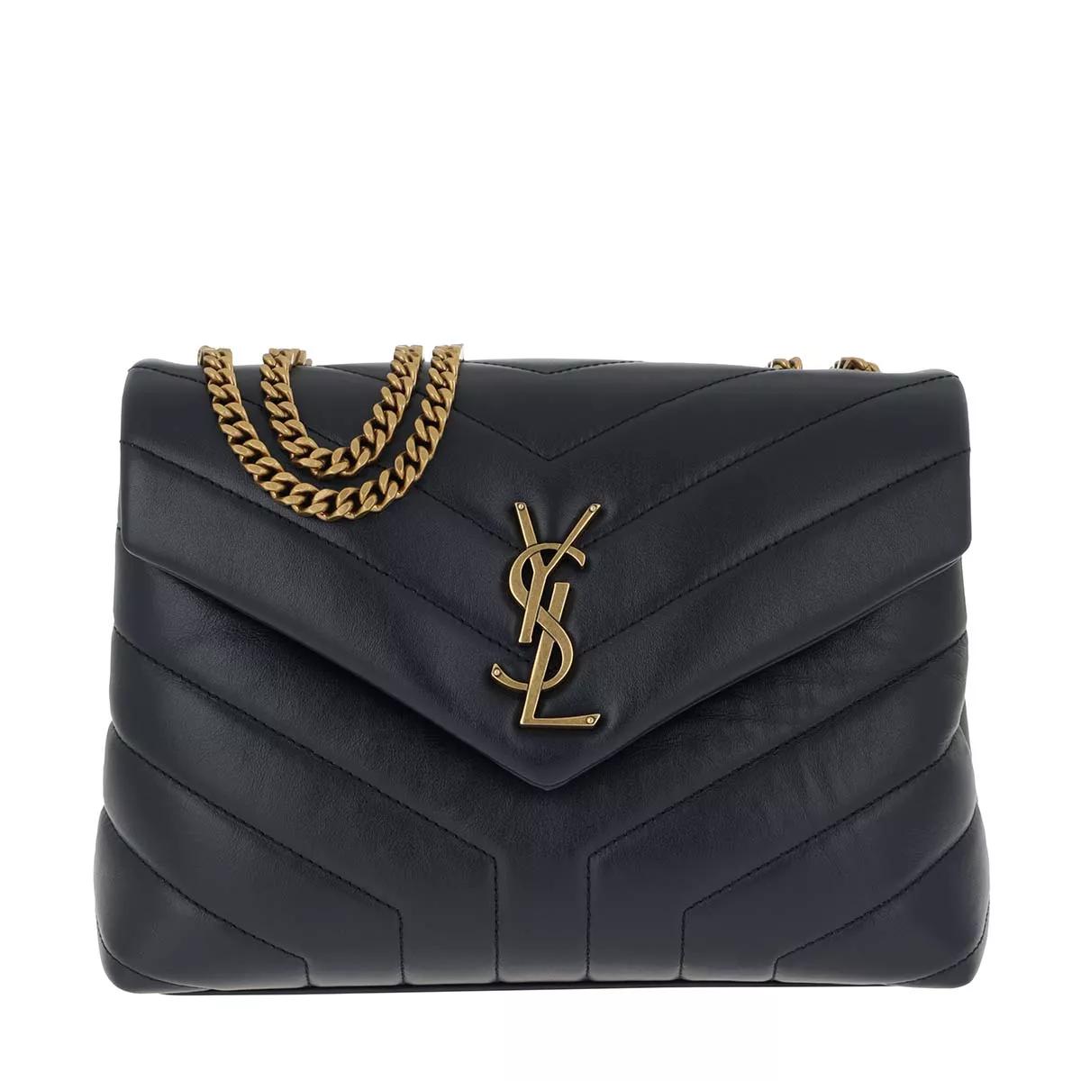 Saint Laurent Umhängetasche - LouLou Shoulder Bag S Leather - Gr. unisize - in Blau - für Damen von Saint Laurent