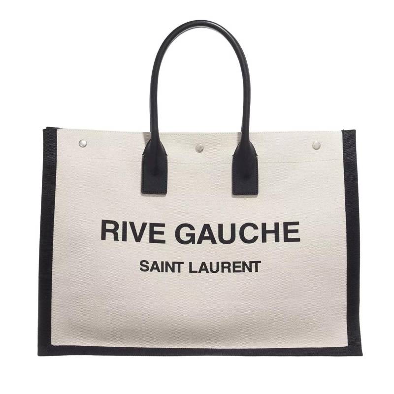 Saint Laurent Schultertasche - Rive Gauche Large Shopper - Gr. unisize - in Beige - für Damen von Saint Laurent