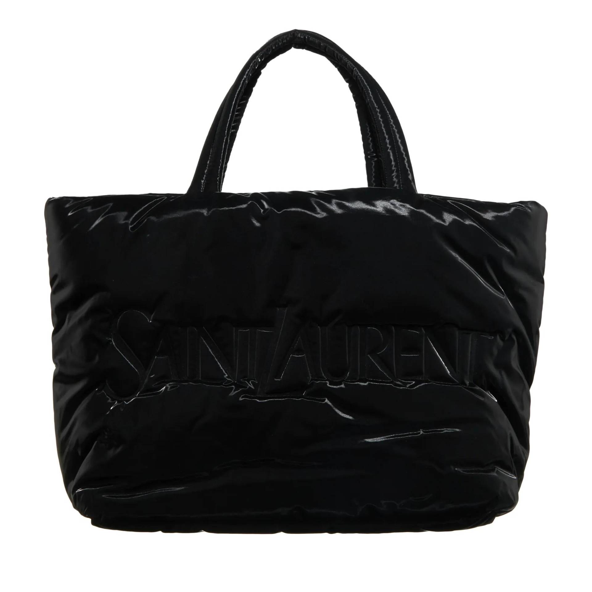 Saint Laurent Umhängetasche - Shopper With Embossed Logo - Gr. unisize - in Schwarz - für Damen von Saint Laurent