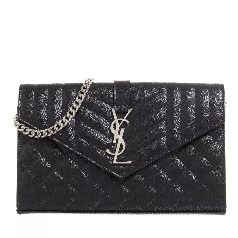 Saint Laurent Schultertasche - Ysl Chain Wallet Monogram - Gr. unisize - in Schwarz - für Damen von Saint Laurent