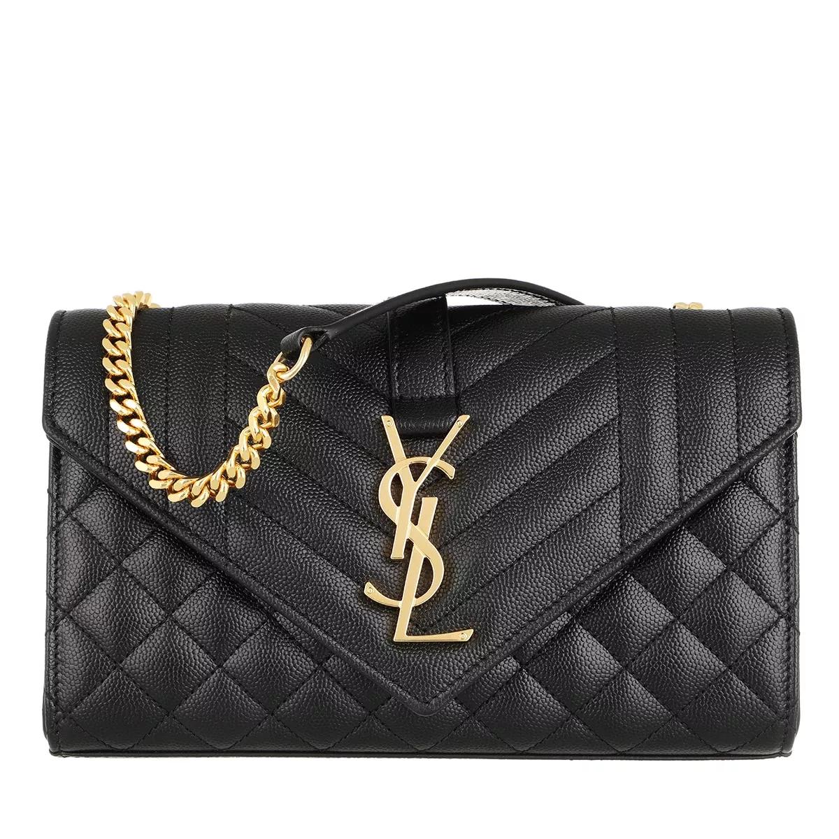 Saint Laurent Schultertasche - Ysl Envelope Small - Gr. unisize - in Schwarz - für Damen von Saint Laurent