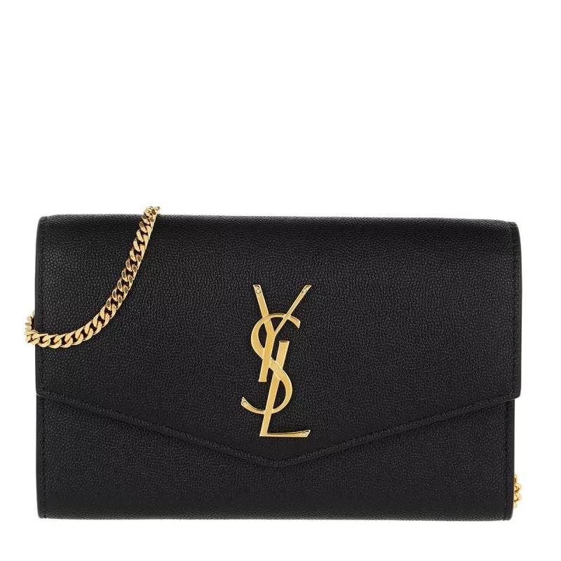 Saint Laurent Schultertasche - Ysl Flap Chain - Gr. unisize - in Schwarz - für Damen von Saint Laurent