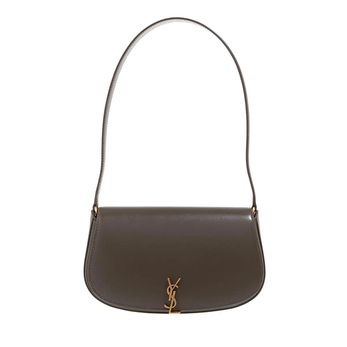 Saint Laurent Schultertasche - Ysl Hobo Demi Lune - Gr. unisize - in Braun - für Damen von Saint Laurent