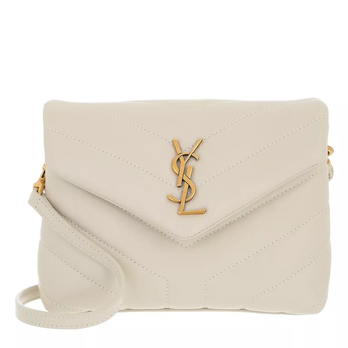 Saint Laurent Umhängetasche - Ysl Medium Bag Monogram - Gr. unisize - in Creme - für Damen von Saint Laurent