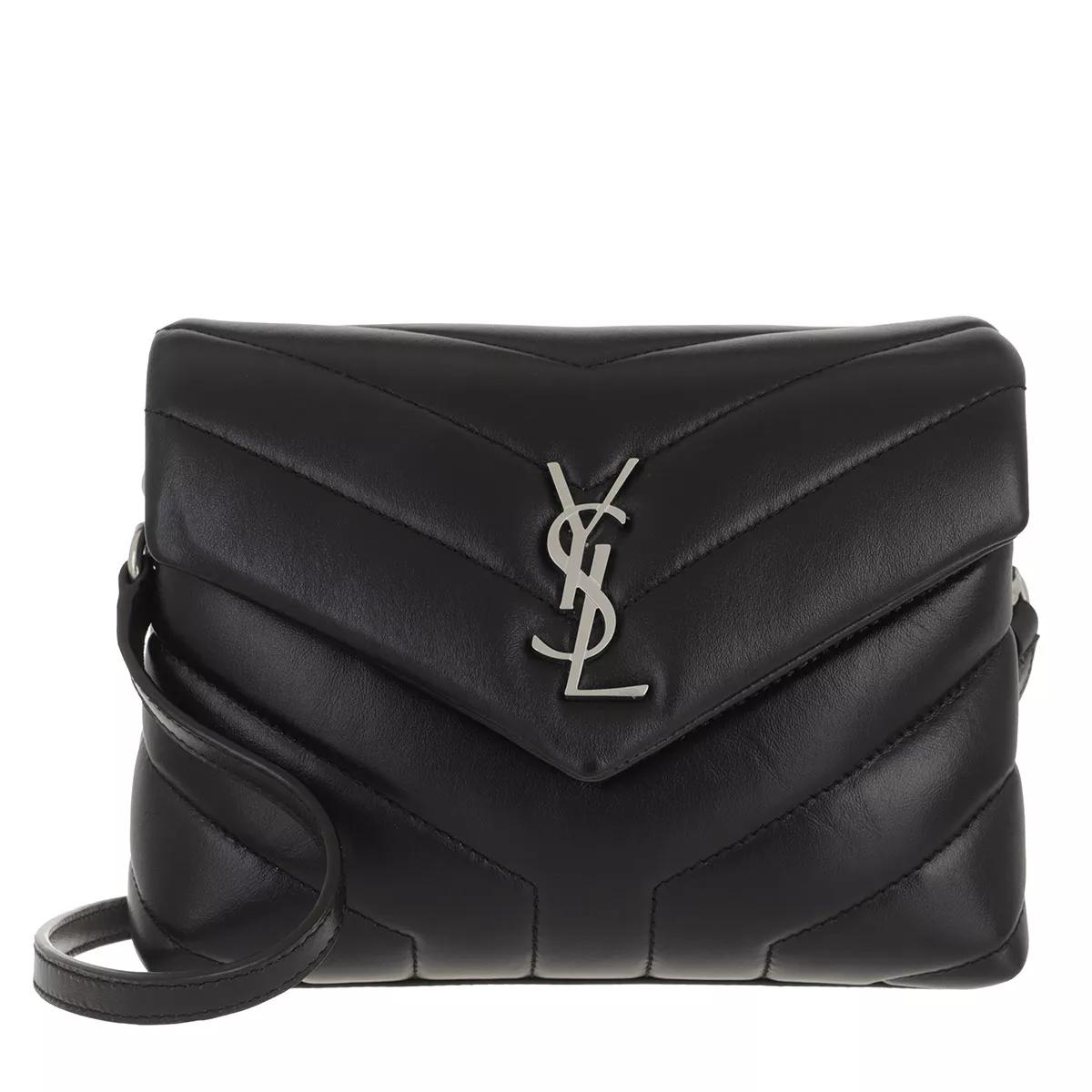 Saint Laurent Schultertasche - Ysl Medium Bag Monogram - Gr. unisize - in Schwarz - für Damen von Saint Laurent