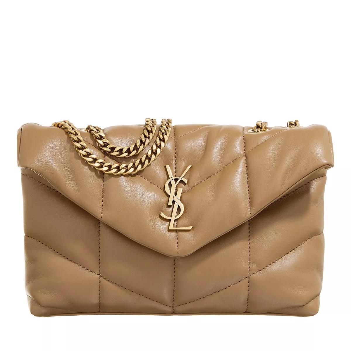 Saint Laurent Umhängetasche - Ysl Mini Bag Monogram - Gr. unisize - in Braun - für Damen von Saint Laurent