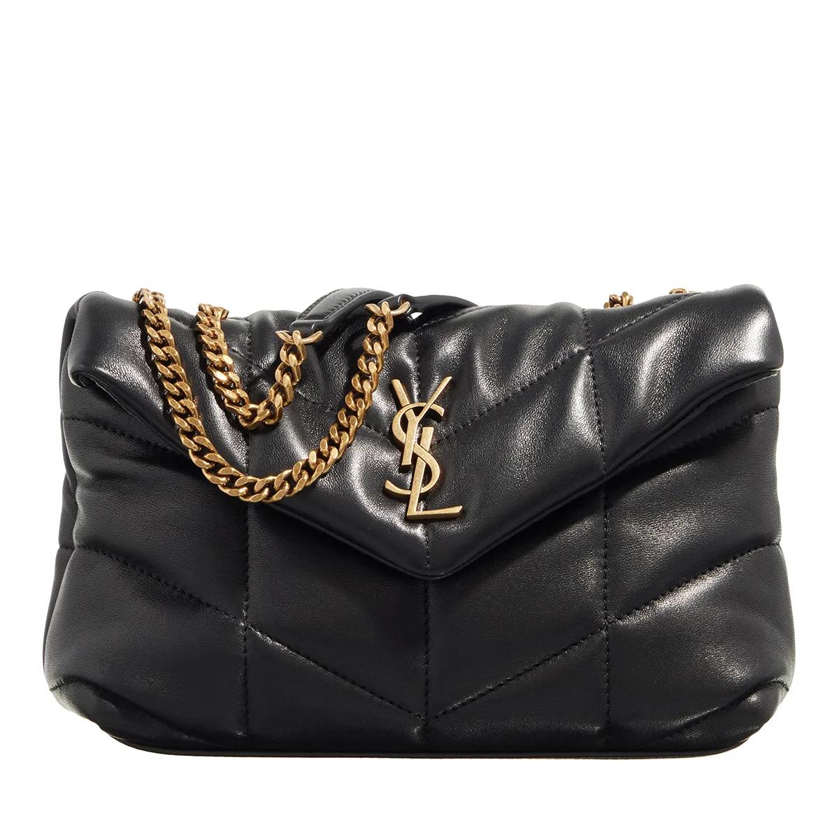 Saint Laurent Schultertasche - Ysl Mini Bag Monogram - Gr. unisize - in Schwarz - für Damen von Saint Laurent