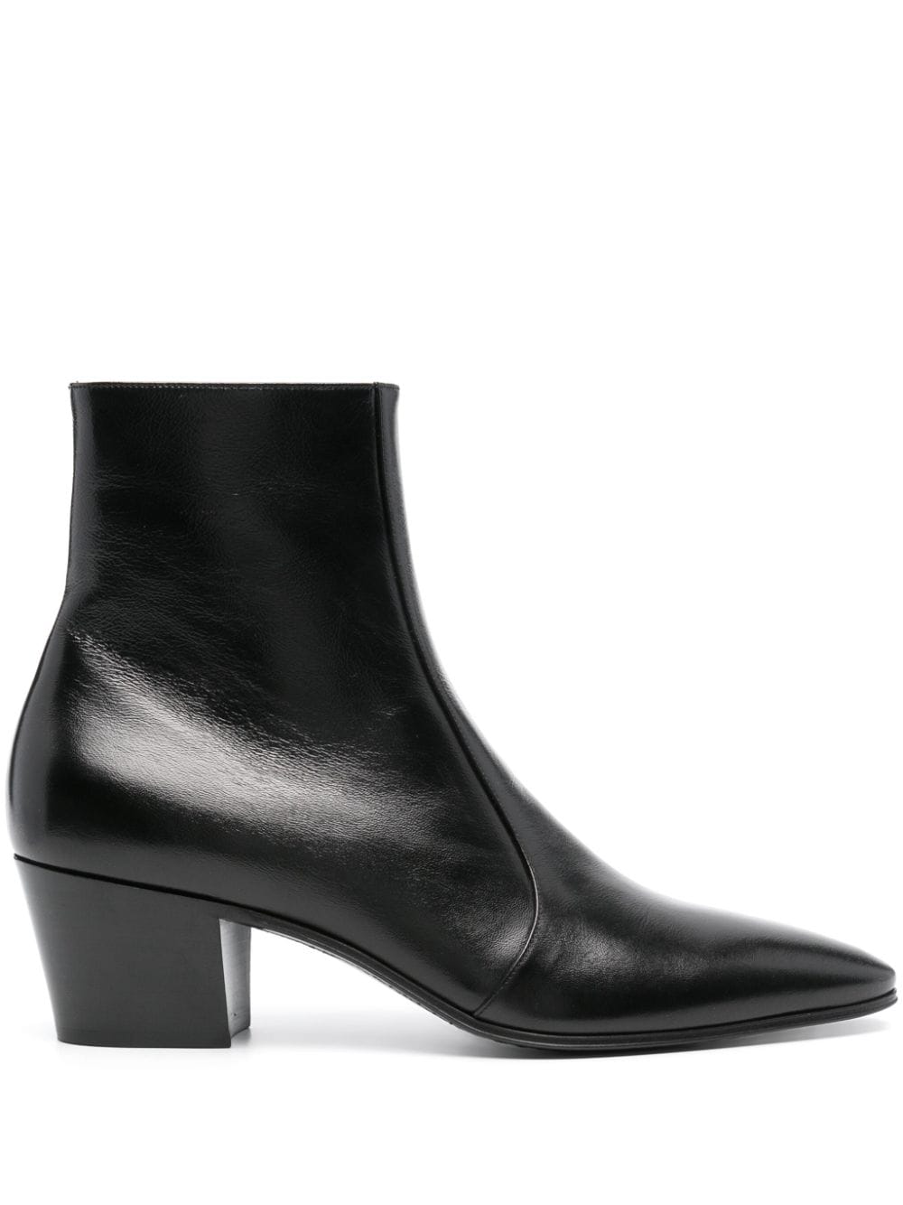 Saint Laurent Vassili 60mm leather boots - Black von Saint Laurent