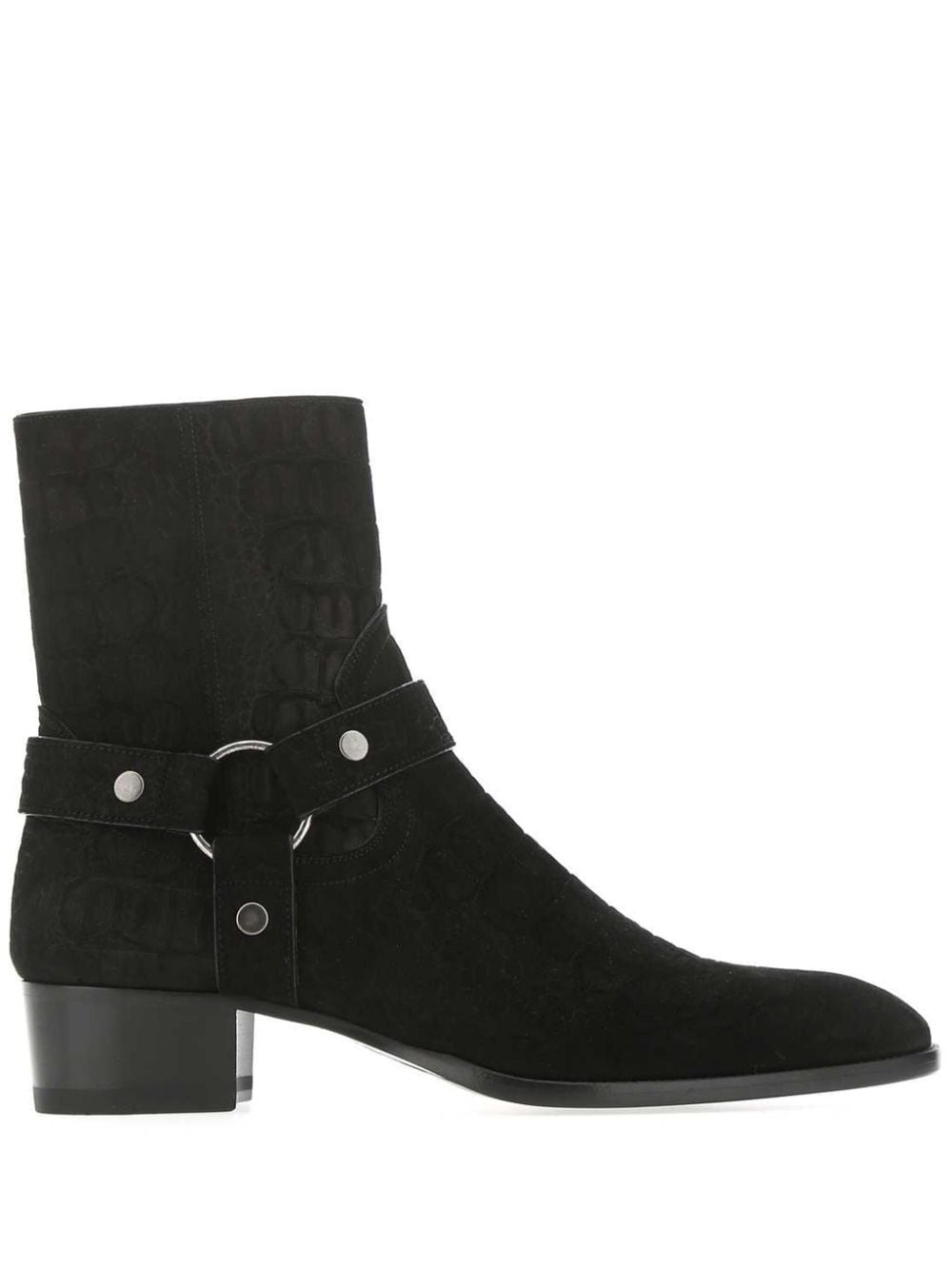 Saint Laurent Wyatt 40mm harness boots - Black von Saint Laurent