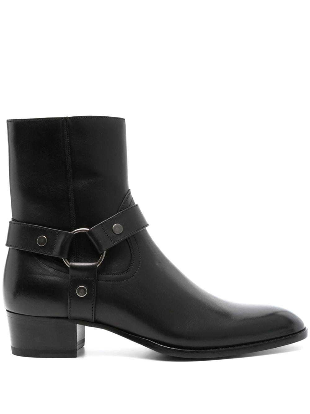 Saint Laurent 40mm Wyatt Harness boots - Black von Saint Laurent