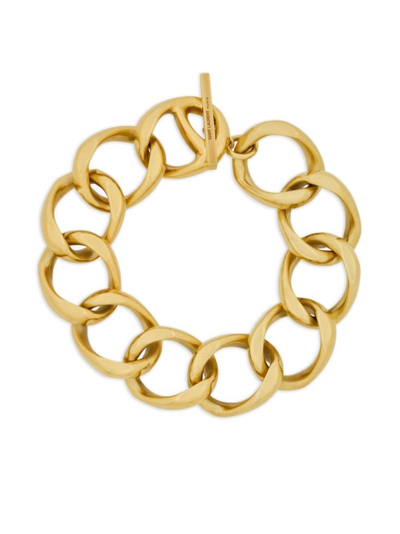 Saint Laurent cable chain-link bracelet - Gold von Saint Laurent