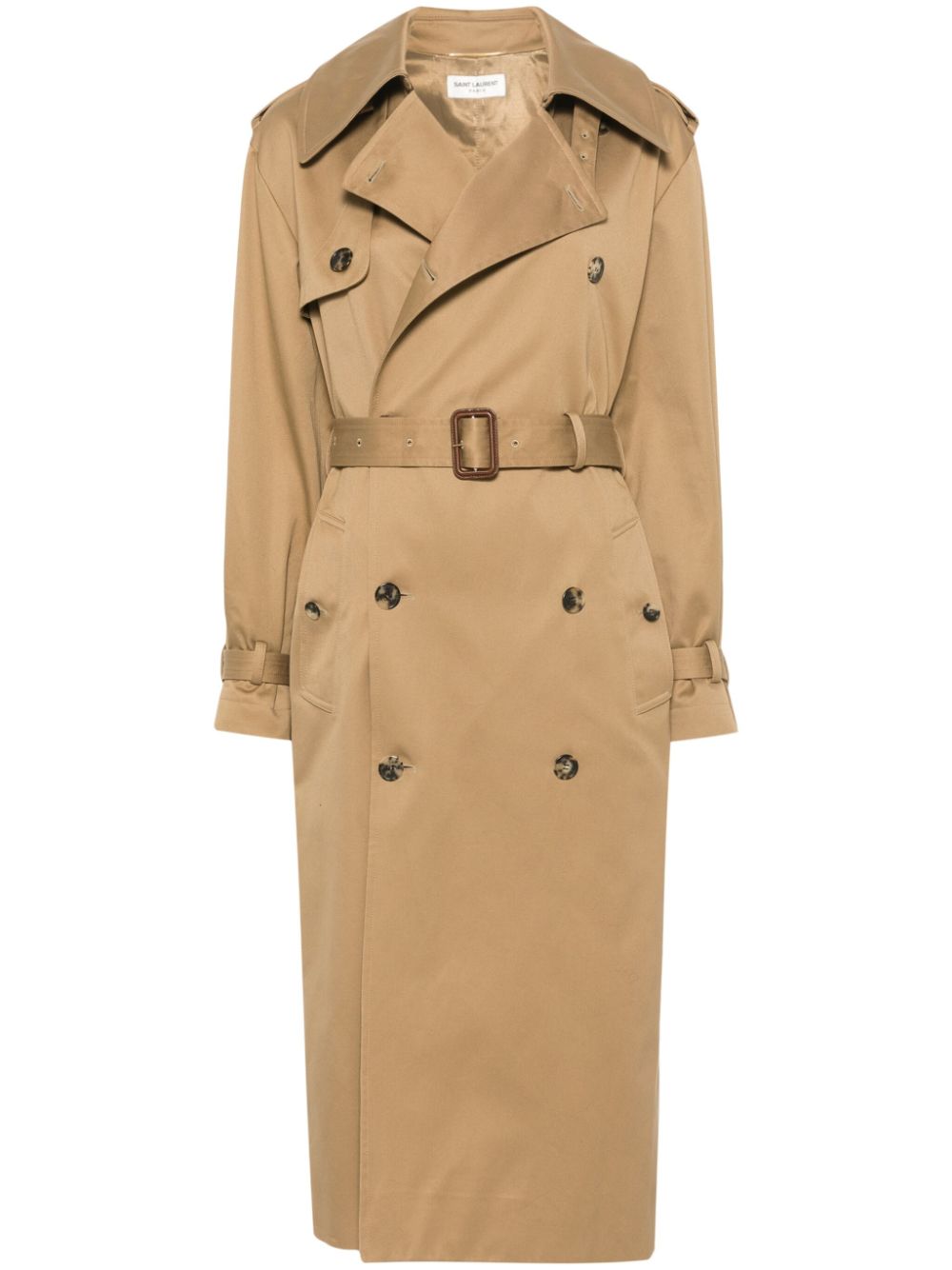 Saint Laurent cotton trench coat - Neutrals von Saint Laurent