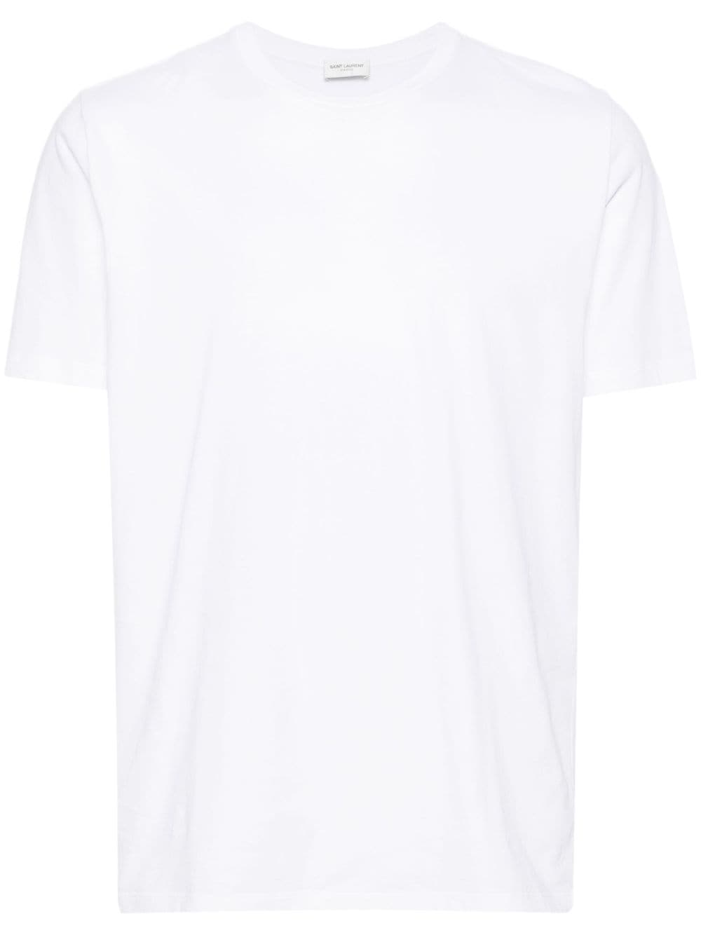 Saint Laurent crew-neck cotton T-shirt - White von Saint Laurent