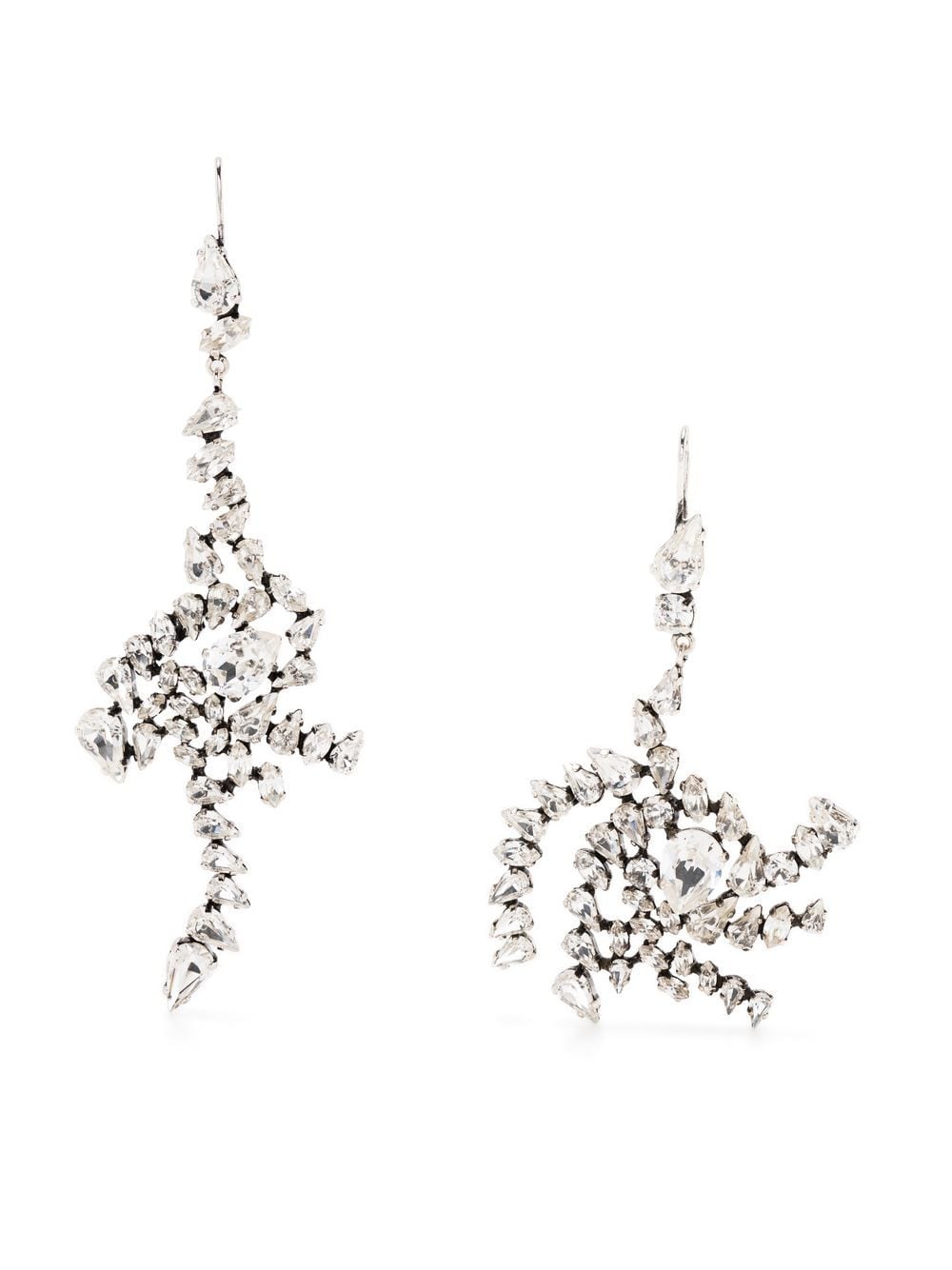 Saint Laurent crystal drop twist earring - Metallic von Saint Laurent