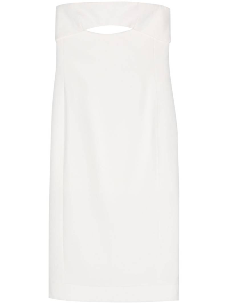 Saint Laurent silk midi dress - White von Saint Laurent