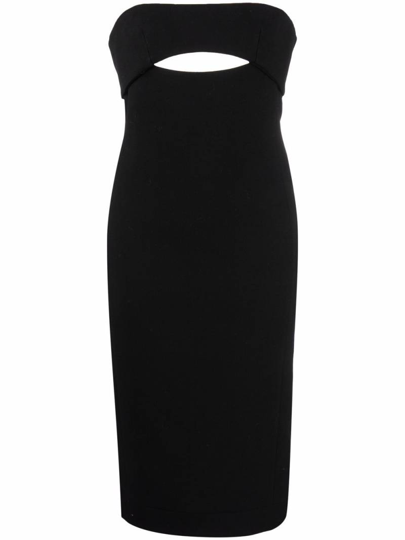 Saint Laurent cut-out pencl dress - Black von Saint Laurent