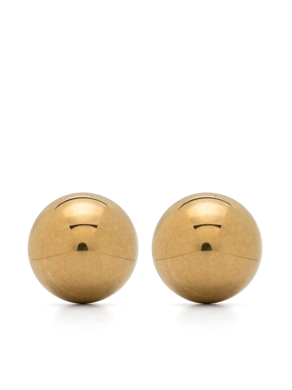 Saint Laurent dome metal earrings - Gold von Saint Laurent