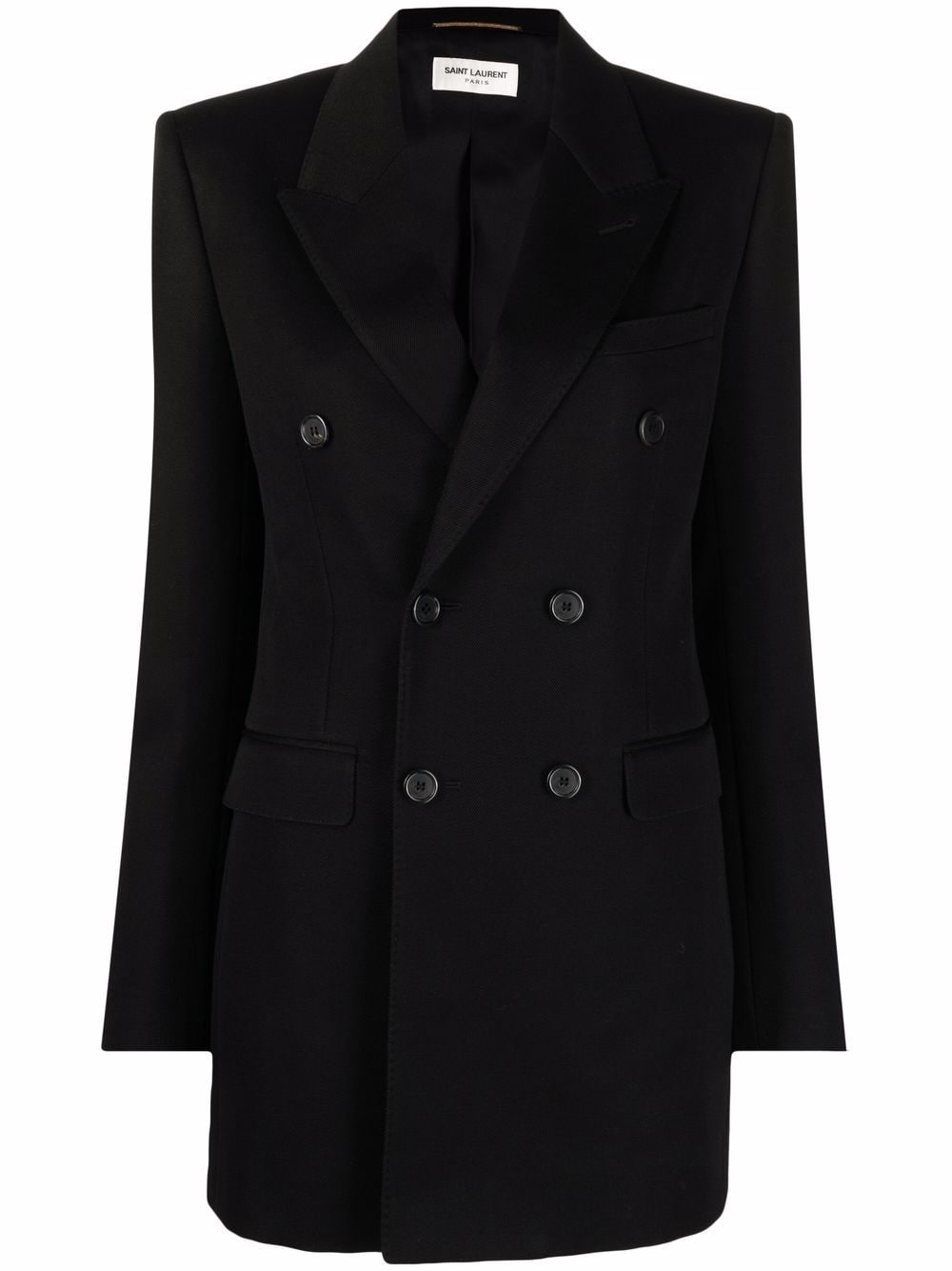 Saint Laurent double-breasted wool blazer - Black von Saint Laurent