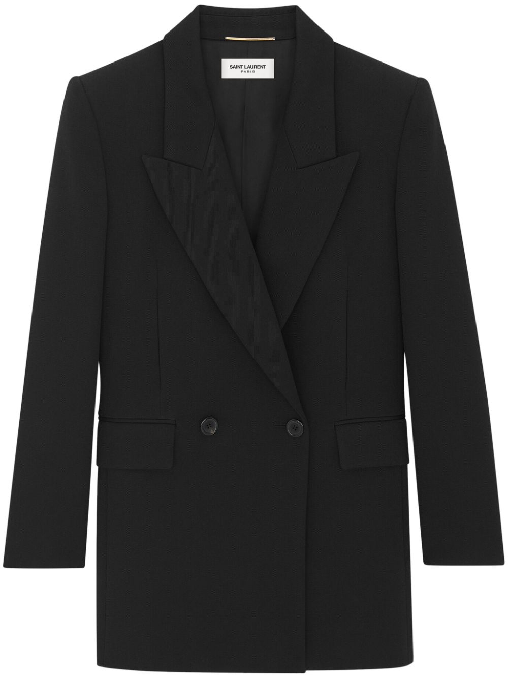 Saint Laurent double-breasted wool blazer - Black von Saint Laurent