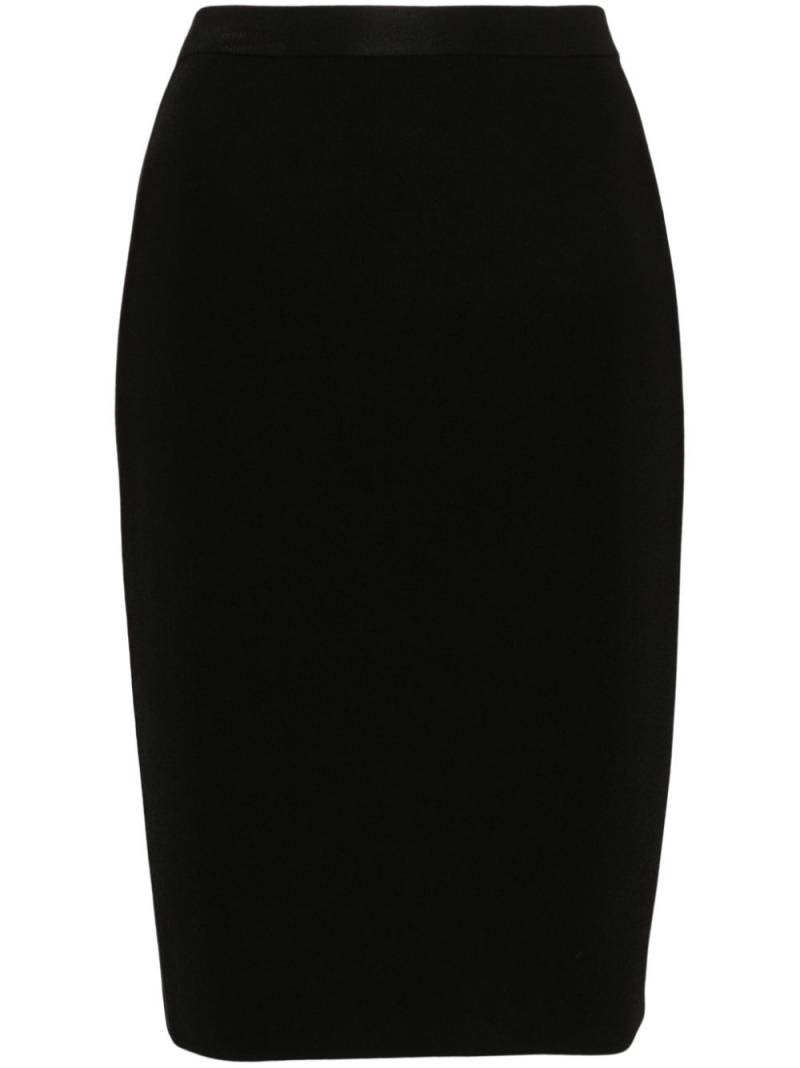 Saint Laurent knitted pencil skirt - Black von Saint Laurent