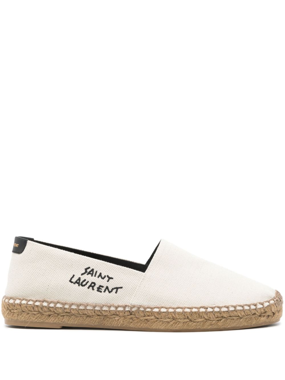 Saint Laurent logo-embroidered espadrilles - Neutrals von Saint Laurent