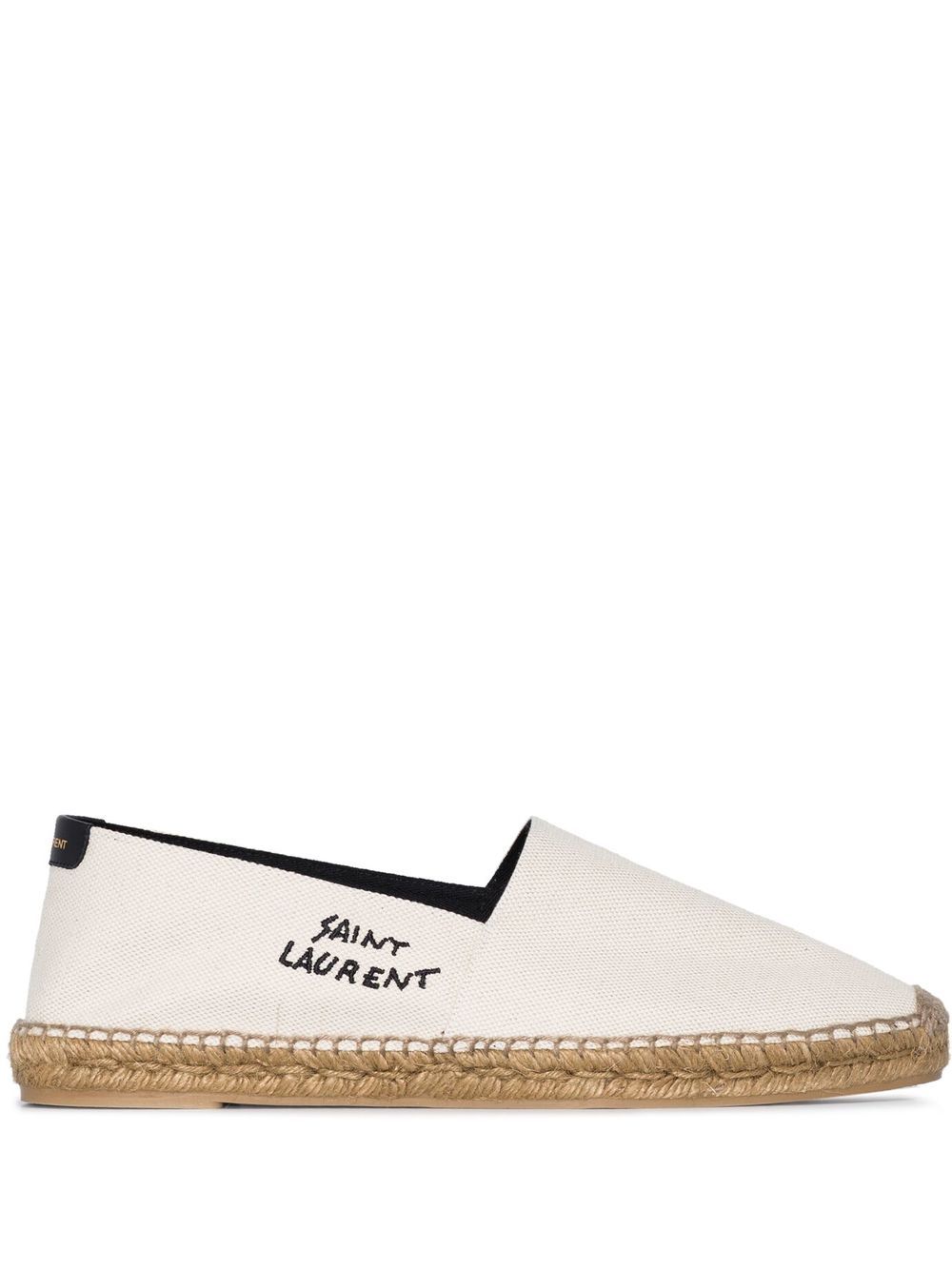 Saint Laurent embroidered logo espadrilles - Neutrals von Saint Laurent