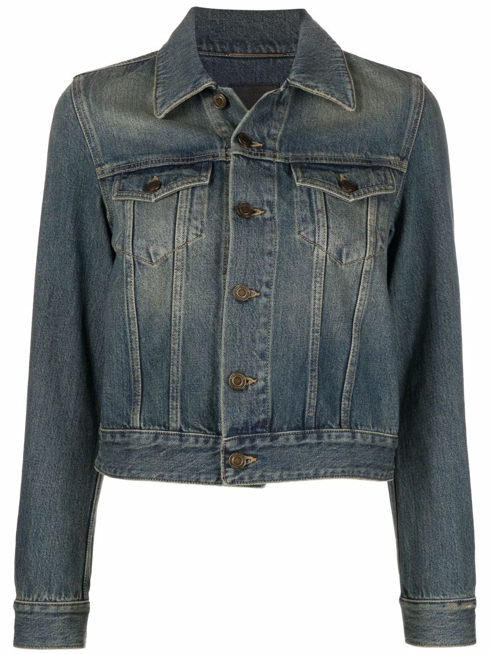 Saint Laurent faded denim jacket - Blue von Saint Laurent