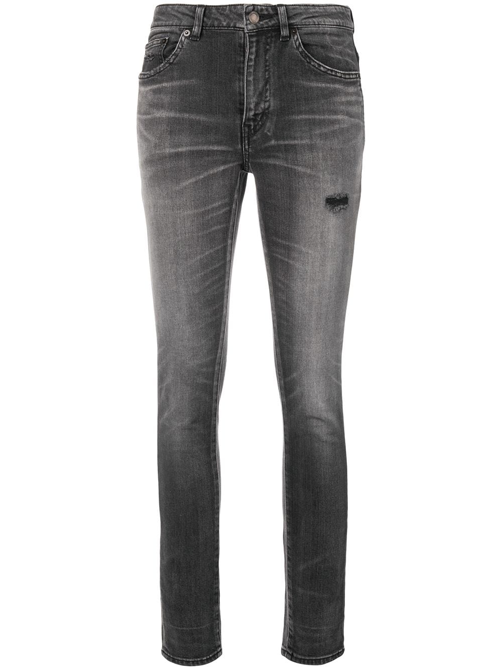 Saint Laurent faded skinny jeans - Grey von Saint Laurent