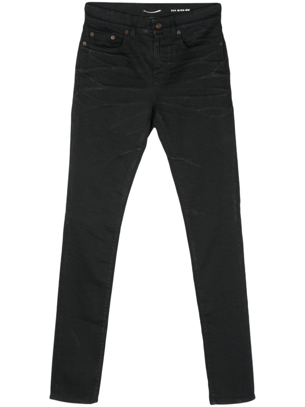 Saint Laurent five-pocket skinny jeans - Black von Saint Laurent