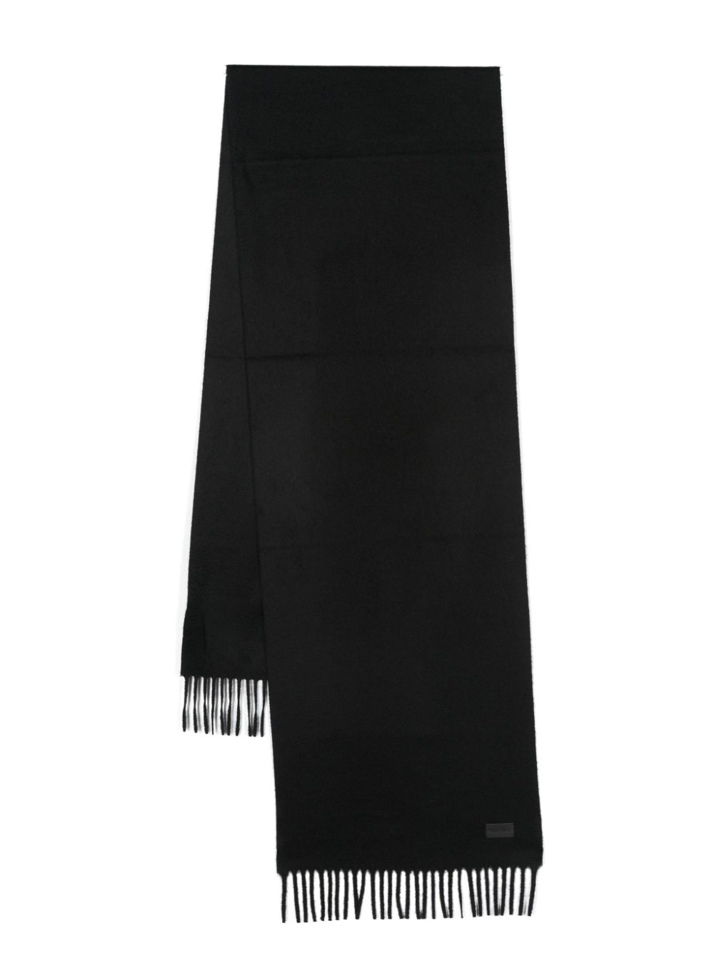 Saint Laurent logo-patch scarf - Black von Saint Laurent