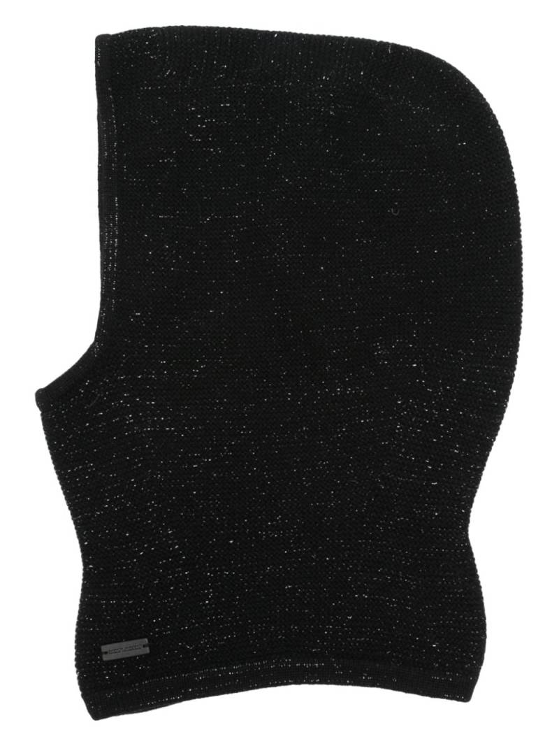 Saint Laurent logo-tag balaclava - Black von Saint Laurent