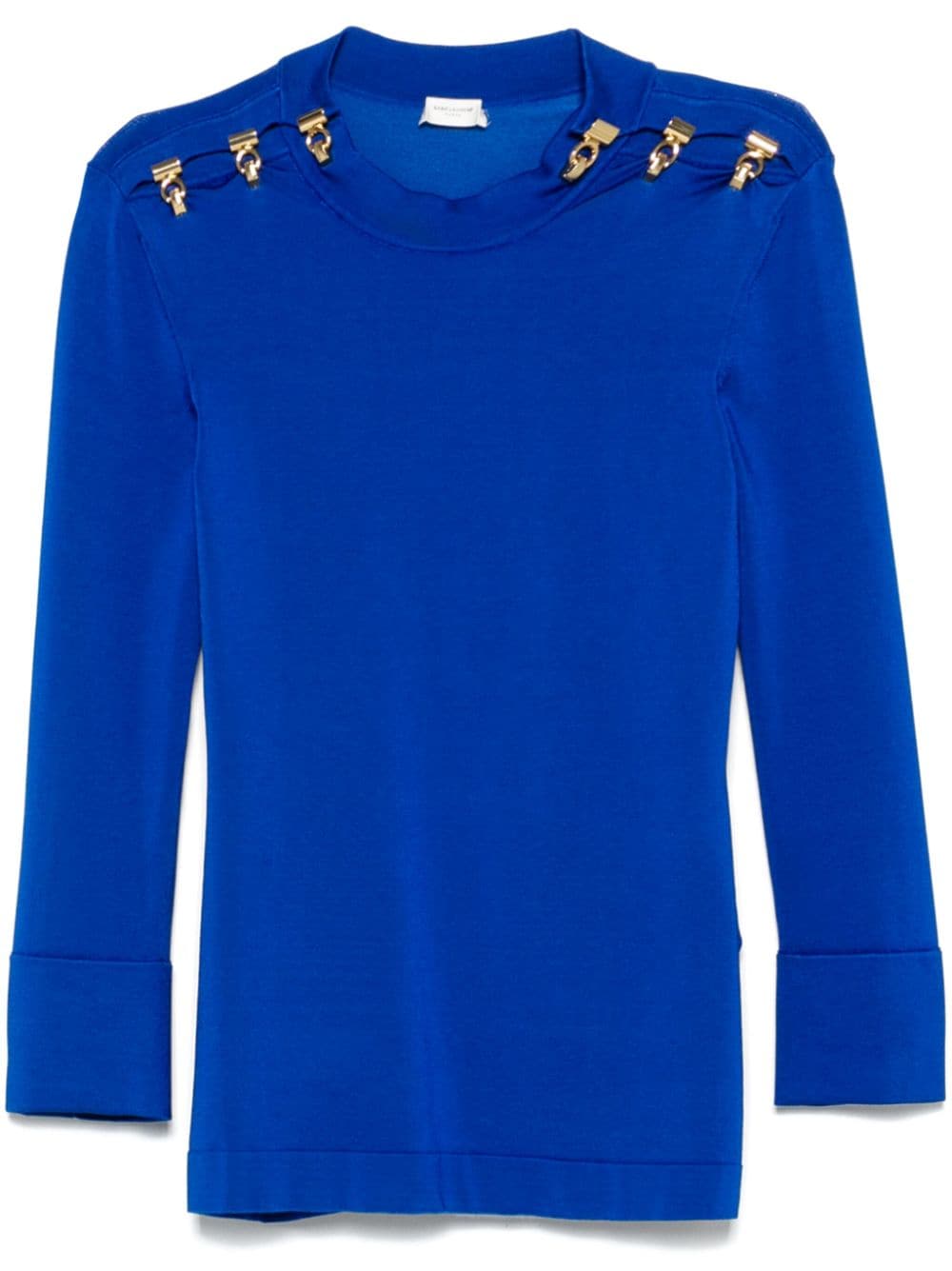 Saint Laurent jersey top - Blue von Saint Laurent