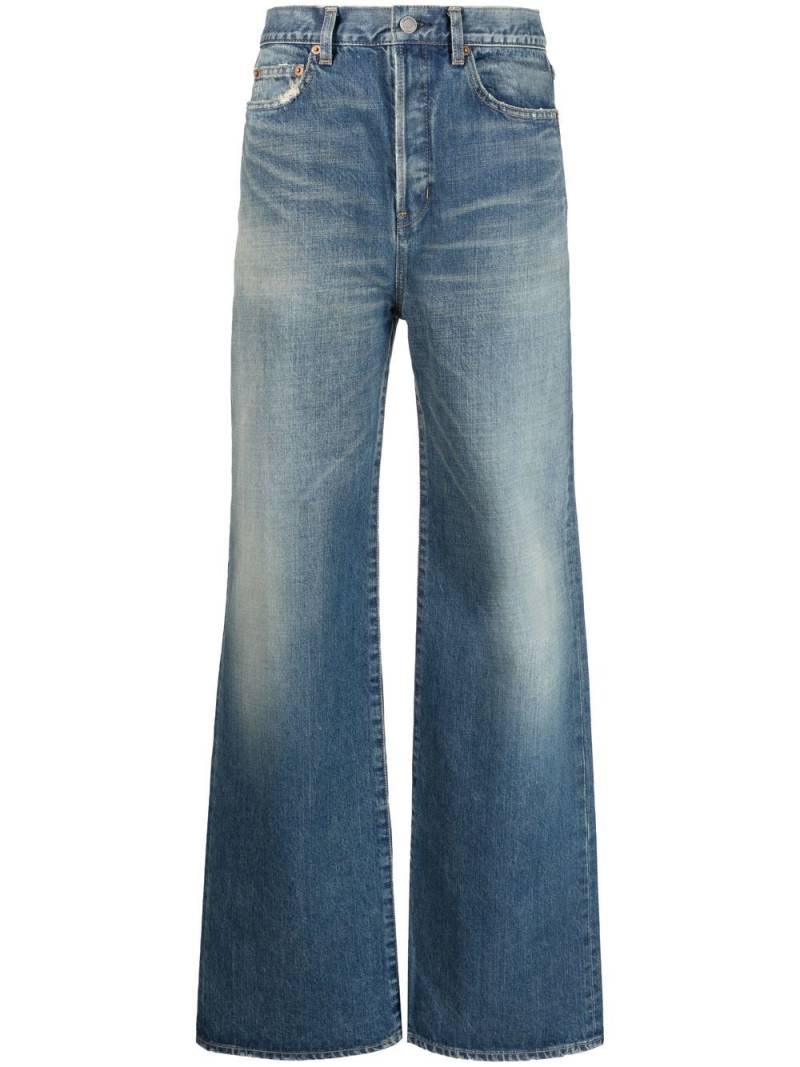 Saint Laurent high-waisted bootcut jeans - Blue von Saint Laurent