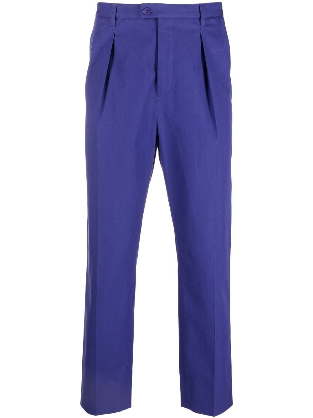 Saint Laurent high-waisted tailored cropped trousers - Blue von Saint Laurent