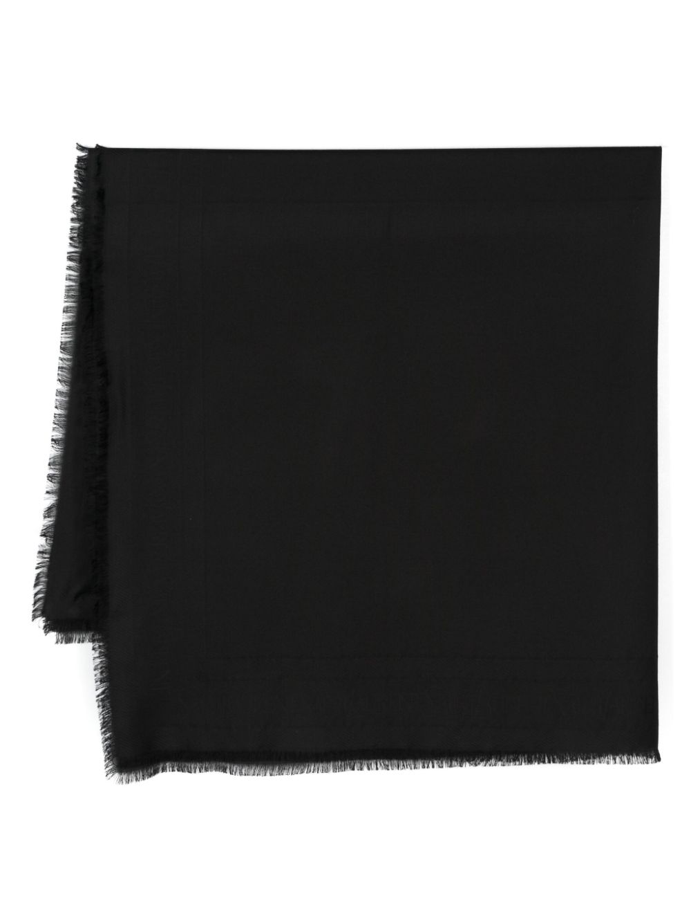 Saint Laurent logo-jacquard scarf - Black von Saint Laurent