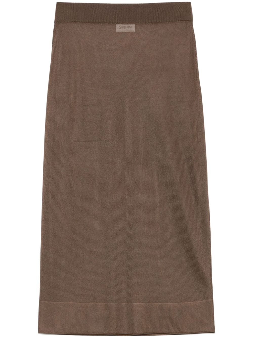 Saint Laurent knit pencil skirt - Brown von Saint Laurent