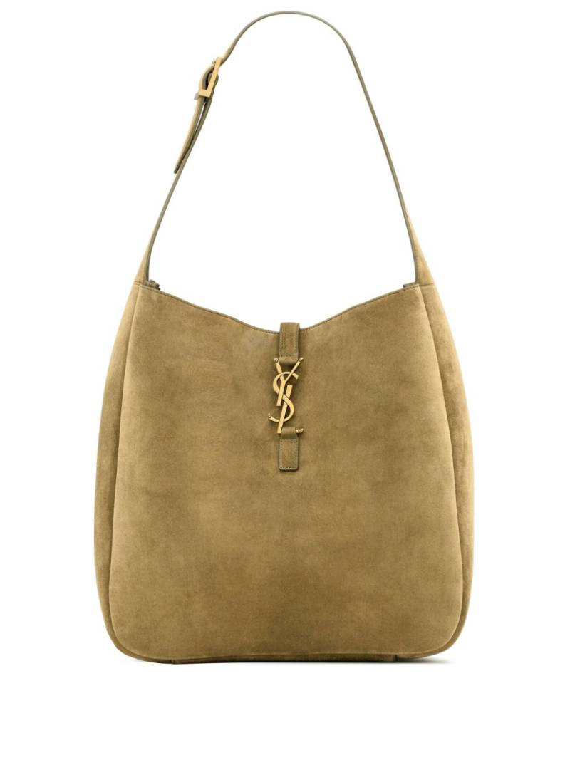 Saint Laurent large Le 5 à 7 suede shoulder bag - Green von Saint Laurent