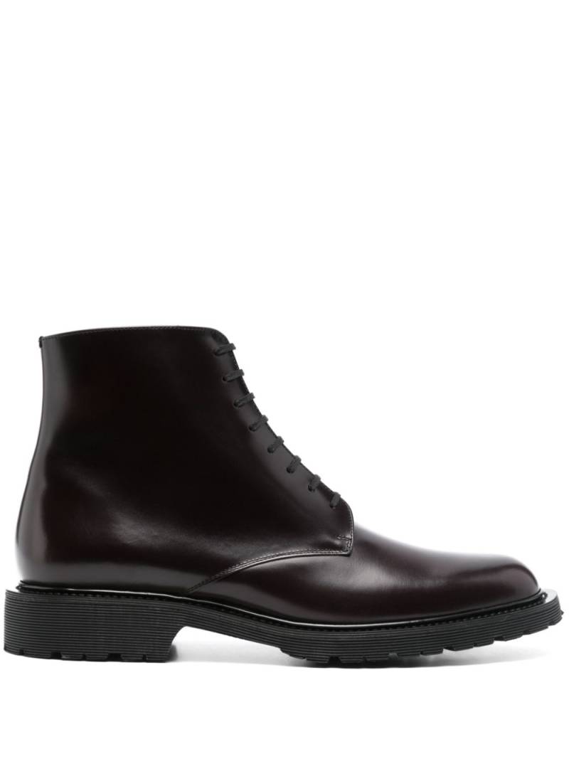 Saint Laurent leather ankle boots - Brown von Saint Laurent